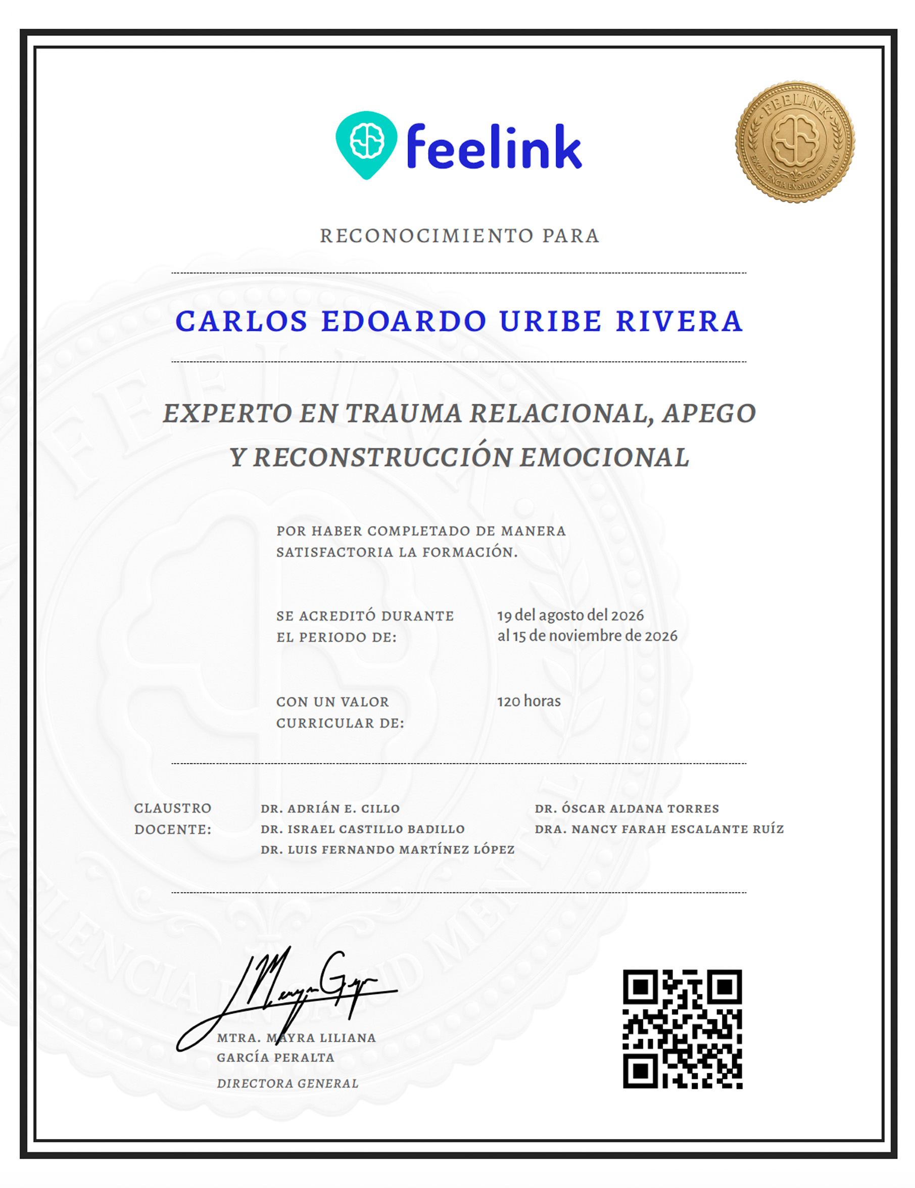 Constancia anverso