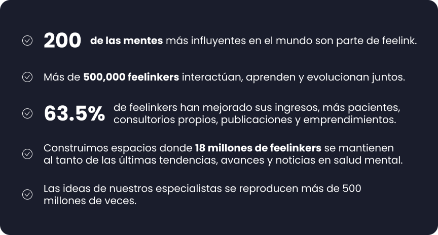Estadísticas de la comunidad feelink